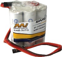 5/HR-3UTG M/Sanyo Ni-MH eneloop 5cell Hump Pack 6V 2000mAh JR / Hitec Connector