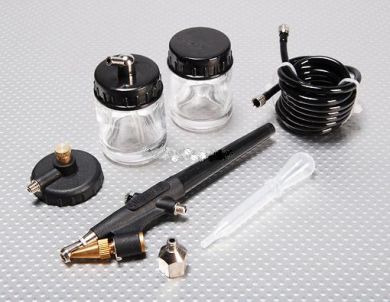Single-action air brush set