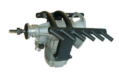 Keleo Custom Exhaust to suit Top Flite P-51  1/5 Scale - OS BGX-1 Engine