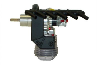 Keleo Custom Exhaust to suit Top Flite P-51  1/5 Scale - DA 50 engine