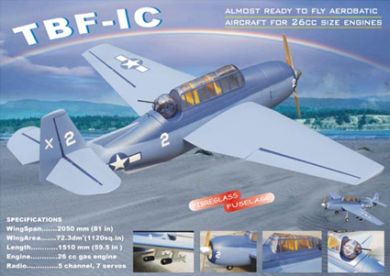 Grumman Avenger TBF-IC  26CC  ARF