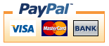 You can Pay Securely with your Credit Card or Bank Account with Paypal's Secure Payment System