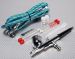 Twin-action air brush set.