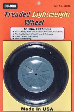 Dubro Treaded Lite Wheel 5 inch (1)