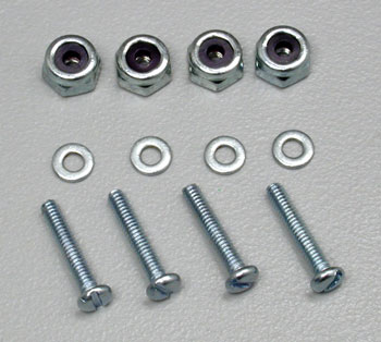 Du-Bro RC Bolt Sets With Lock Nuts 2-56 x 1/2" (QTY/PKG: 4) Cat No 174