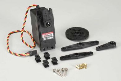 6 Servi Hitec HS-755HB – Ingranaggi Carbonite, Scala Gigante, 2BB – Confezione Da 6 (HS755HB / HS755)