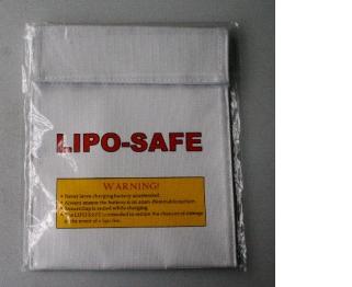 LIPO Safe 220 x 180mm Silver Fiber Safe Charging Bag / Sack