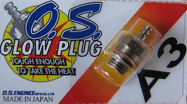 1 x O.S A3 Nitro Car, Buggy, Truck Glow Plug